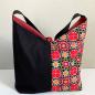 Preview: XL Tasche 'schwarz + bunt'